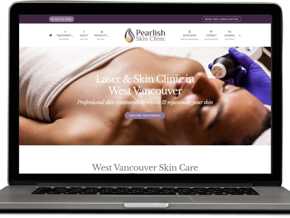 Pearlish Skin Clinic project